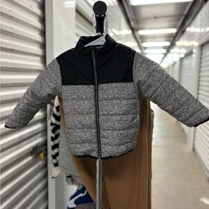 Kids Headquarters Black & Gray Quilted Puffer Jacket